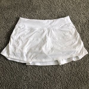 Lulu Lemon white skirt